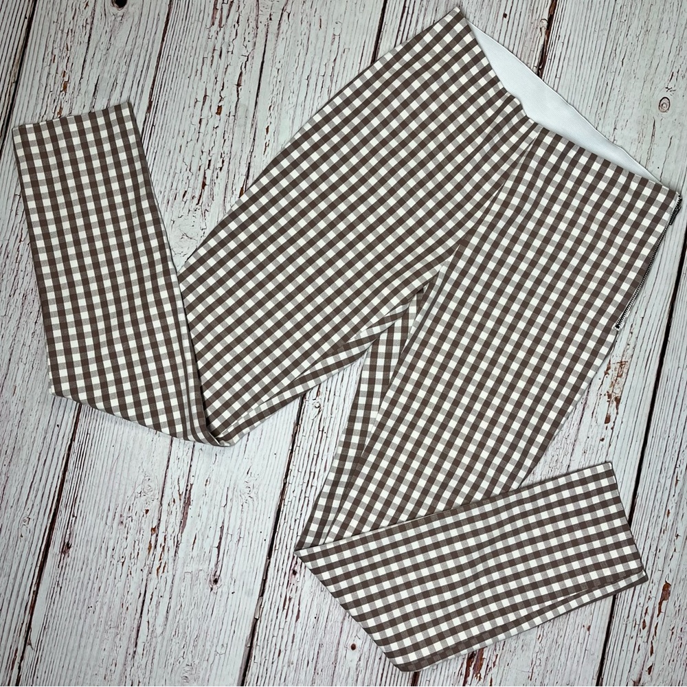 Brown Gingham Pants Cotton A New Day - Picture 4 of 12